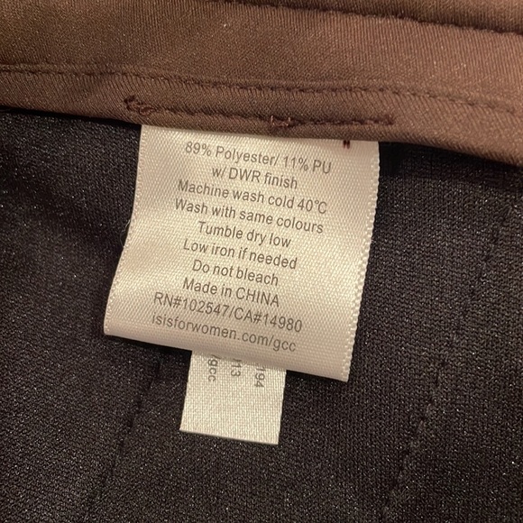 ISIS NWT “CARLOTTA” soft shell winter snow sports skirt in Dark Roast - Picture 15 of 16